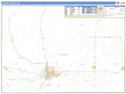 Laramie County, WY <br /> Wall Map <br /> Zip Code <br /> Basic Style 2025 Map