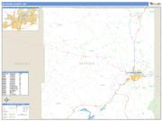 Natrona County, WY <br /> Wall Map <br /> Zip Code <br /> Basic Style 2025 Map