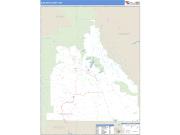 Sublette County, WY <br /> Wall Map <br /> Zip Code <br /> Basic Style 2025 Map