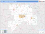 Albany <br /> Wall Map <br /> Basic Style 2025 Map