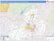 Albany-Schenectady-Troy <br /> Wall Map <br /> Basic Style 2025 Map