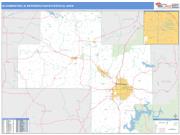 Bloomington <br /> Wall Map <br /> Basic Style 2025 Map