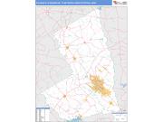 College Station-Bryan <br /> Wall Map <br /> Basic Style 2025 Map