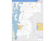 Burlington-South Burlington <br /> Wall Map <br /> Basic Style 2024 Map