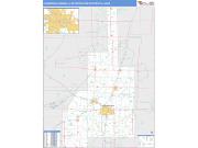 Champaign-Urbana <br /> Wall Map <br /> Basic Style 2025 Map