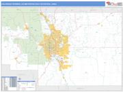 Colorado Springs <br /> Wall Map <br /> Basic Style 2025 Map