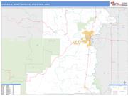 Corvallis <br /> Wall Map <br /> Basic Style 2025 Map