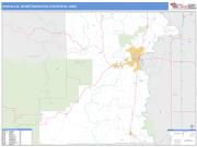 Corvallis <br /> Wall Map <br /> Basic Style 2024 Map