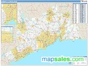 Danbury <br /> Wall Map <br /> Basic Style 2025 Map