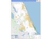 Deltona-Daytona Beach-Ormond Beach <br /> Wall Map <br /> Basic Style 2025 Map
