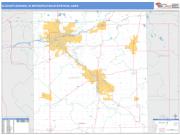 Elkhart-Goshen <br /> Wall Map <br /> Basic Style 2025 Map