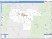 Eugene <br /> Wall Map <br /> Basic Style 2025 Map