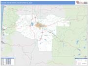 Eugene <br /> Wall Map <br /> Basic Style 2024 Map