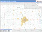 Fargo <br /> Wall Map <br /> Basic Style 2025 Map