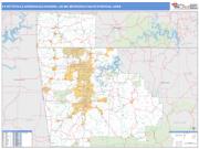 Fayetteville-Springdale-Rogers <br /> Wall Map <br /> Basic Style 2025 Map
