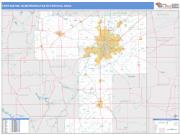 Fort Wayne <br /> Wall Map <br /> Basic Style 2025 Map