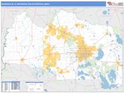 Gainesville <br /> Wall Map <br /> Basic Style 2025 Map