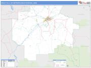 Great Falls <br /> Wall Map <br /> Basic Style 2025 Map