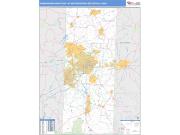 Greensboro-High Point <br /> Wall Map <br /> Basic Style 2025 Map