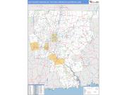 Hartford-West Hartford-East Hartford <br /> Wall Map <br /> Basic Style 2025 Map