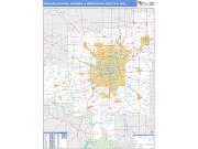 Indianapolis-Carmel-Anderson <br /> Wall Map <br /> Basic Style 2025 Map