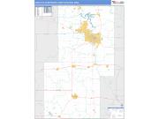Iowa City <br /> Wall Map <br /> Basic Style 2025 Map