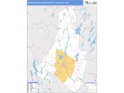 Lewiston-Auburn <br /> Wall Map <br /> Basic Style 2025 Map