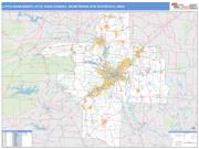 Little Rock-North Little Rock-Conway <br /> Wall Map <br /> Basic Style 2025 Map