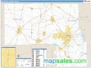 Mansfield <br /> Wall Map <br /> Basic Style 2025 Map