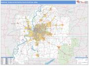 Memphis <br /> Wall Map <br /> Basic Style 2025 Map