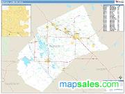 Merced <br /> Wall Map <br /> Basic Style 2025 Map