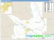 Missoula <br /> Wall Map <br /> Basic Style 2025 Map