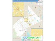 Modesto <br /> Wall Map <br /> Basic Style 2025 Map