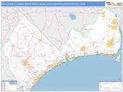 Myrtle Beach-Conway-North Myrtle Beach <br /> Wall Map <br /> Basic Style 2025 Map