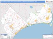 Myrtle Beach-Conway-North Myrtle Beach <br /> Wall Map <br /> Basic Style 2024 Map