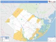 Atlantic City-Hammonton <br /> Wall Map <br /> Basic Style 2025 Map