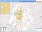 Austin-Round Rock <br /> Wall Map <br /> Basic Style 2025 Map