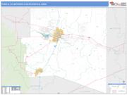 Pueblo <br /> Wall Map <br /> Basic Style 2025 Map