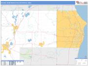 Racine <br /> Wall Map <br /> Basic Style 2025 Map