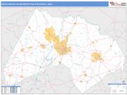 Rocky Mount <br /> Wall Map <br /> Basic Style 2025 Map