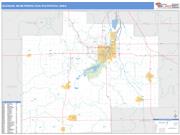 Saginaw <br /> Wall Map <br /> Basic Style 2025 Map