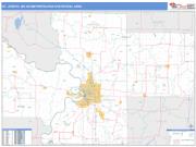 St. Joseph <br /> Wall Map <br /> Basic Style 2025 Map