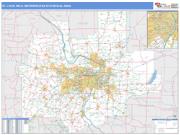 St. Louis <br /> Wall Map <br /> Basic Style 2025 Map