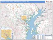 Baltimore-Columbia-Towson <br /> Wall Map <br /> Basic Style 2025 Map