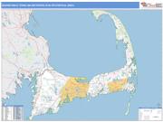 Barnstable Town <br /> Wall Map <br /> Basic Style 2024 Map