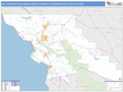 San Luis Obispo-Paso Robles-Arroyo Grande <br /> Wall Map <br /> Basic Style 2025 Map