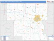 Sioux Falls <br /> Wall Map <br /> Basic Style 2025 Map