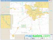 South Bend <br /> Wall Map <br /> Basic Style 2025 Map