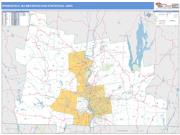 Springfield <br /> Wall Map <br /> Basic Style 2025 Map