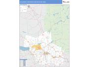 Utica-Rome <br /> Wall Map <br /> Basic Style 2025 Map